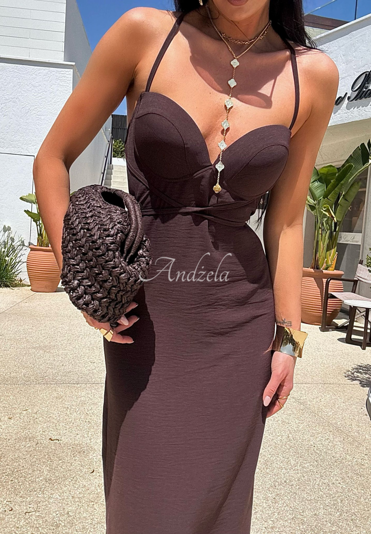 La Milla Remember About Me chocolate maxi dress