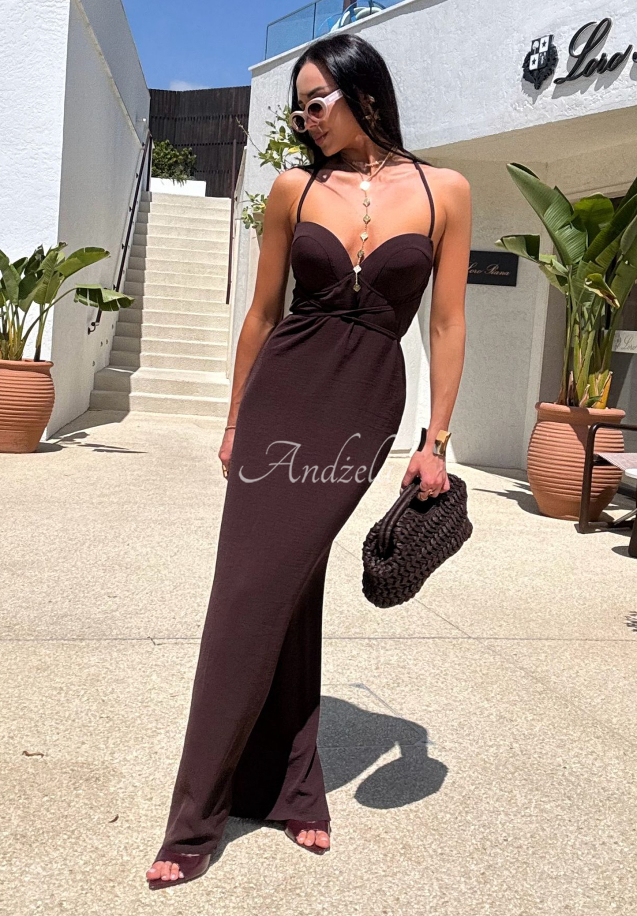 La Milla Remember About Me chocolate maxi dress
