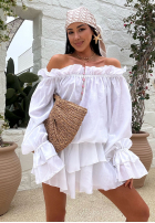 Spódnico-spodenki La Milla Spring Is In The Air białe