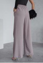 Eleganckie spodnie wide leg The Great Words szare