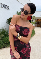 Sukienka maxi w kwiaty La Milla Beauty Is Goodness czarno-burgundowa