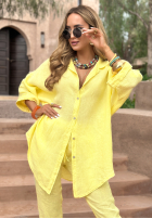 Lniana koszula Sun Symphony bananowa