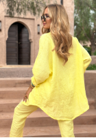 Lniana koszula Sun Symphony bananowa