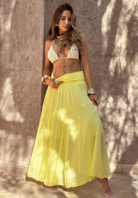 Volcano Vibes skirt yellow
