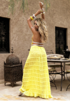 Komplet top i spódnica Letters To Summer bananowy