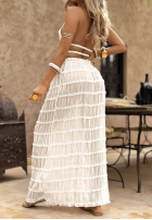 Komplet top i spódnica Letters To Summer ecru