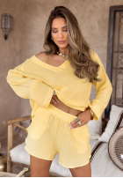 Muślinowe spodenki Malta bananowe