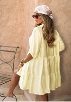 Sukienka oversize Sunbathing Today bananowa