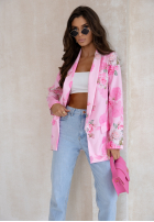 Marynarka w kwiaty Truly Embrace różowa