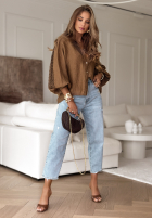 Koszula z koronką Gentle Breeze czekoladowa