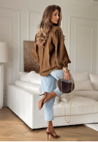 Koszula z koronką Gentle Breeze czekoladowa