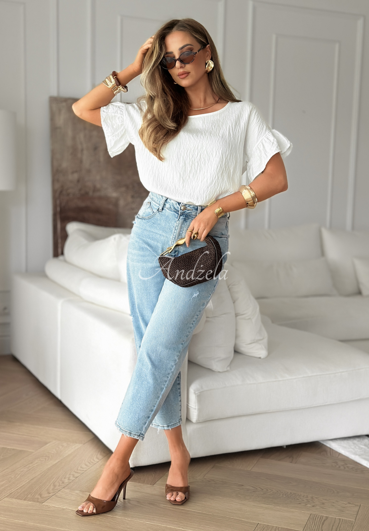 Bluzka oversize Memories Are Forever biała