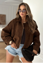 Zamszowa kurtka Oklahoma City czekoladowa