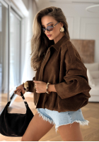 Zamszowa kurtka Oklahoma City czekoladowa