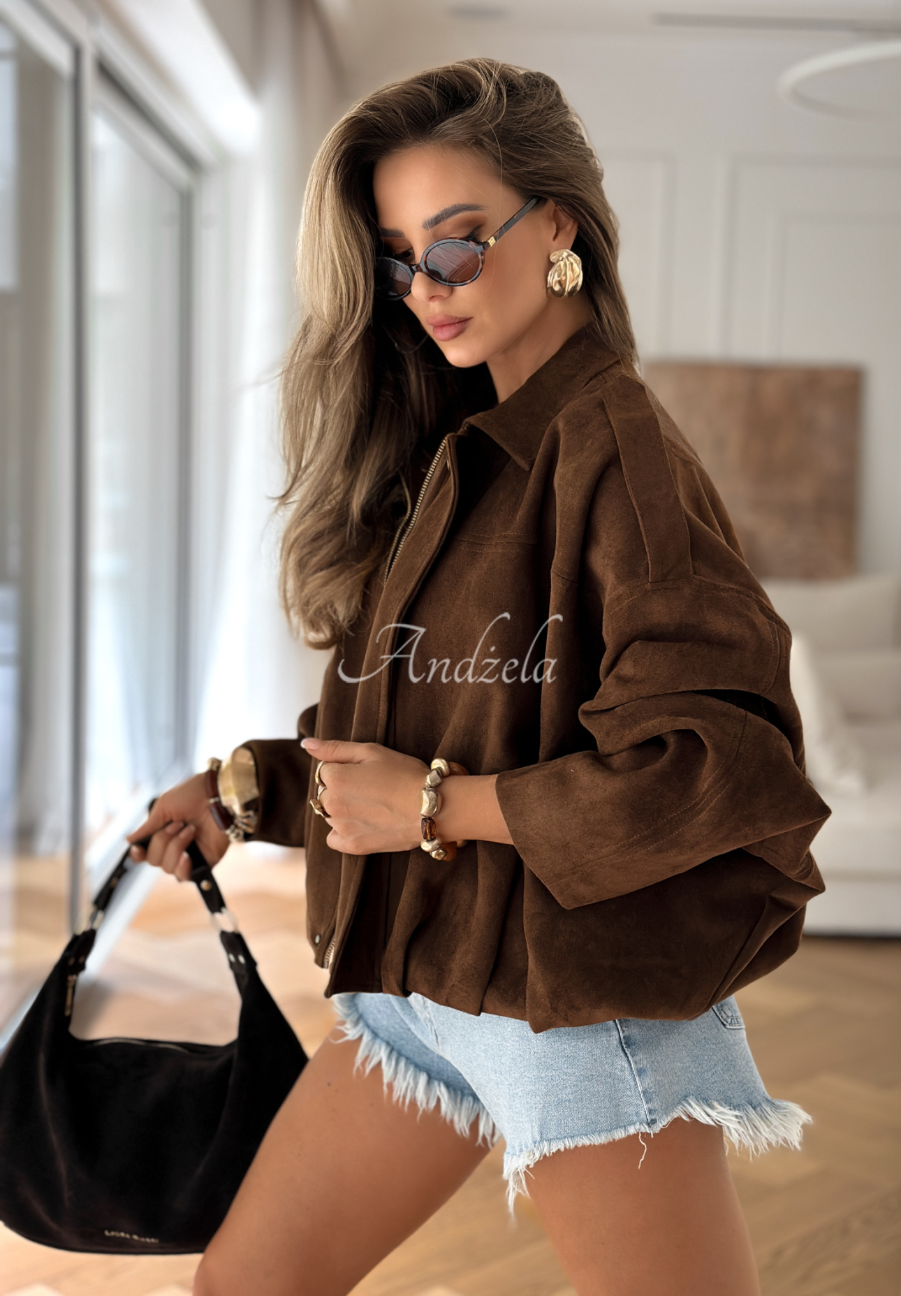 Oklahoma City chocolate suede jacket