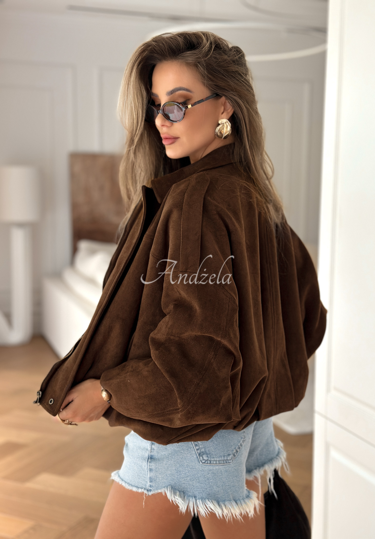 Oklahoma City chocolate suede jacket