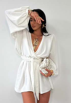 La Milla Keep On Shining white short jumpsuit