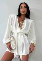 Krótki kombinezon La Milla Keep On Shining biały