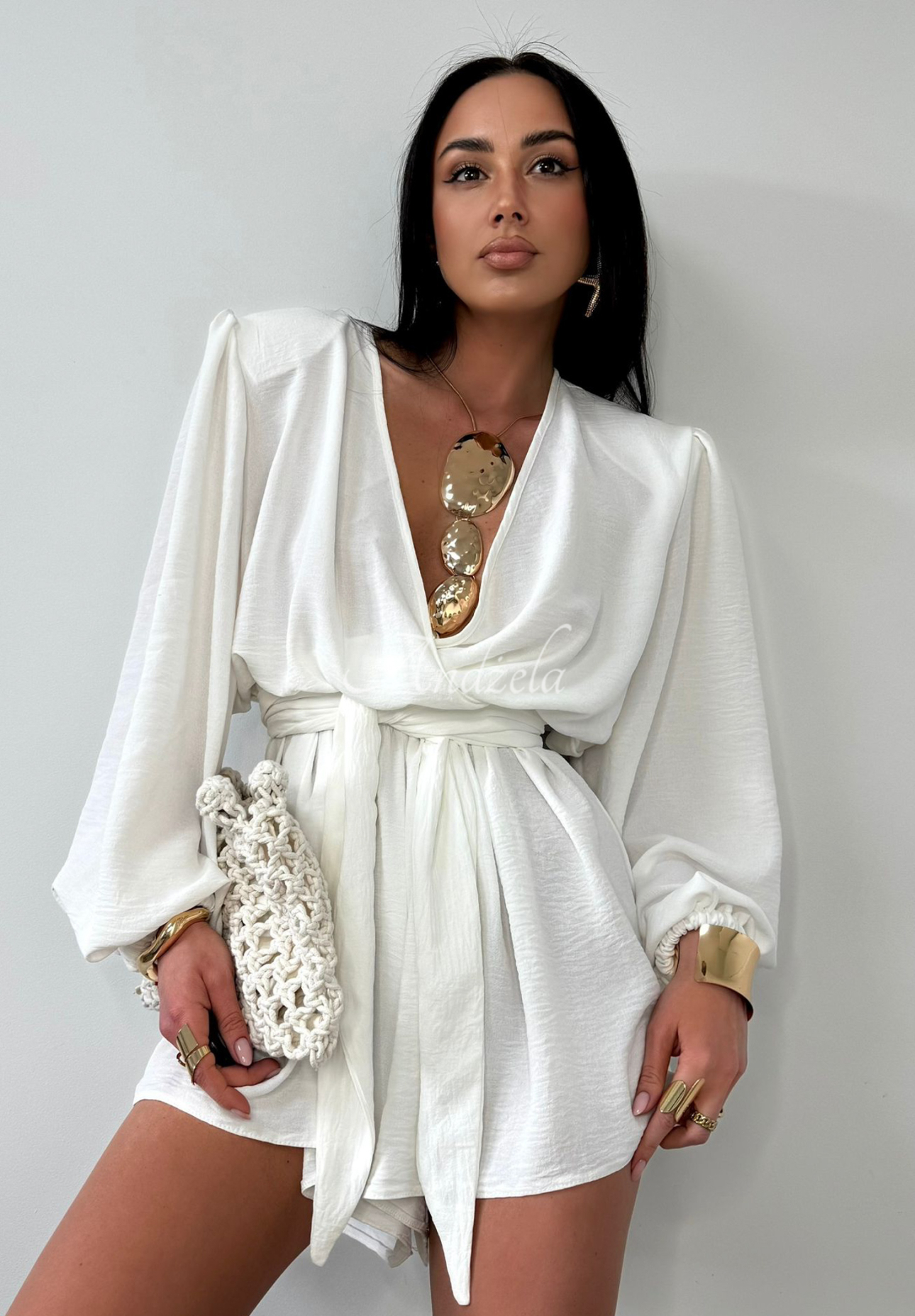 La Milla Keep On Shining white short jumpsuit