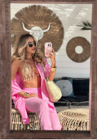 Lniana koszula Sun Symphony różowa