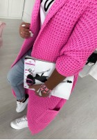 Sweter Kardigan Moi Pink