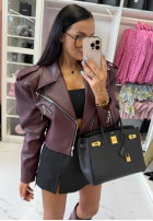 Skórzana ramoneska La Milla Really Notice bordowa