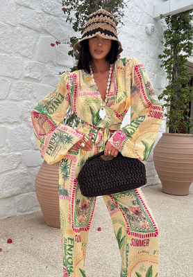 La Milla Sunbathing Today banana patterned shirt