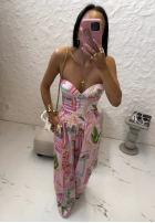 Wzorzysty jednoczęściowy kostium kąpielowy La Milla Sunbathing Today różowy