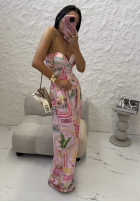 Wzorzysty jednoczęściowy kostium kąpielowy La Milla Sunbathing Today różowy