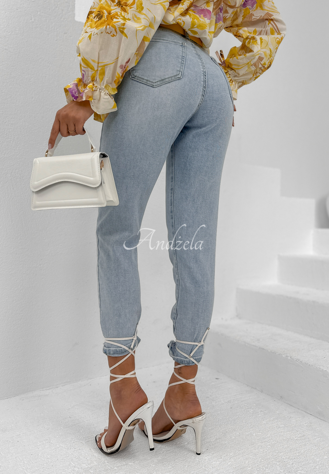 Spodnie jeansowe Life With Somebody jasnoniebieskie