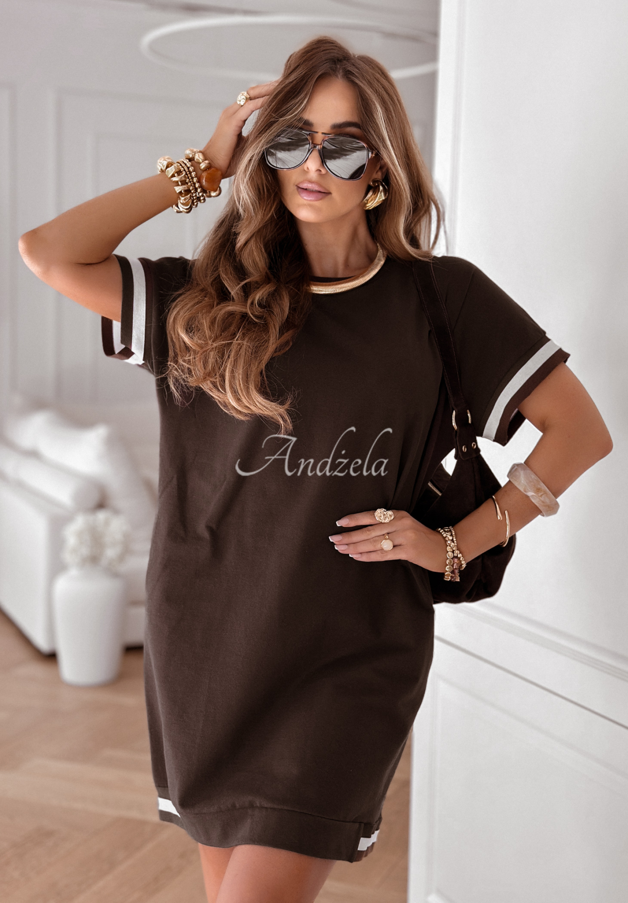 Sprint Vibe chocolate sweat dress
