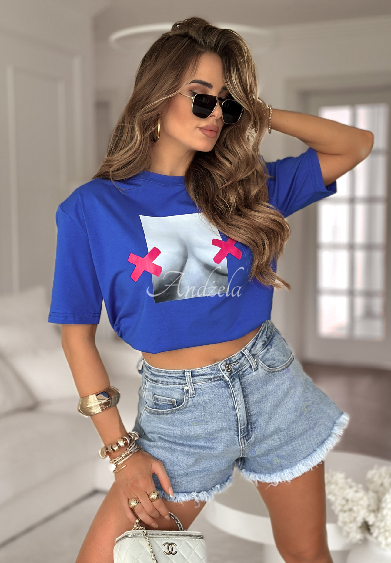 MC Do Not Look printed t-shirt cobalt blue