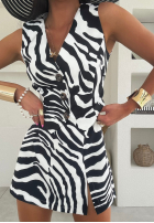 Kamizelka w zerbę La Milla Stands For Peace biało-czarna