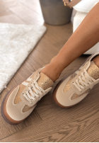 Adidasy w zwierzęcy print Flexi Feet beżowe