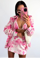 Wiskozowa koszula we wzory La Milla Dreamy Places różowa