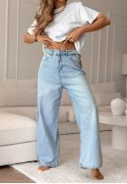Spodnie jeansowe baggy Ashland jasnoniebieskie
