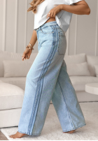 Spodnie jeansowe baggy Ashland jasnoniebieskie