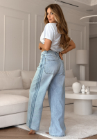 Spodnie jeansowe baggy Ashland jasnoniebieskie