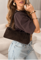 Zamszowa torebka Feel the Freedom czekoladowa