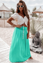Spódnica maxi Valley miętowa