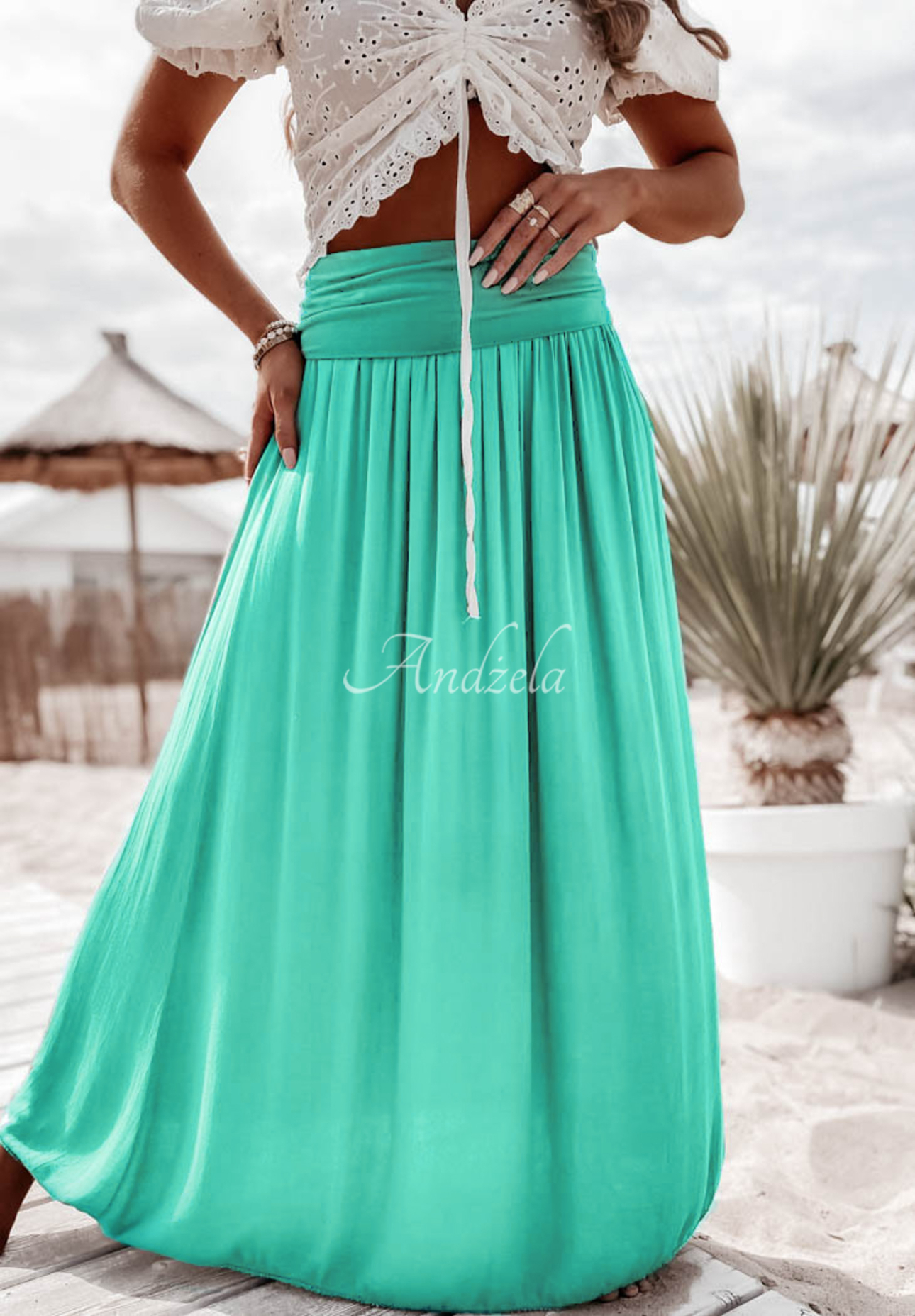 Valley maxi skirt mint