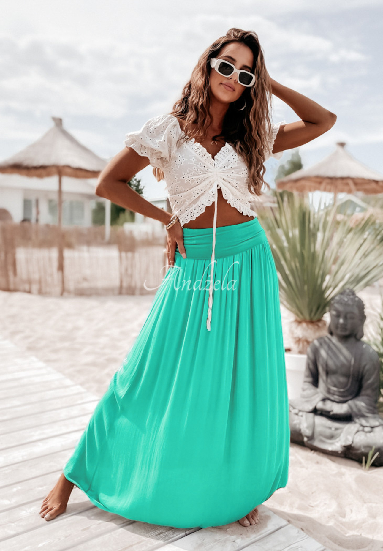 Valley maxi skirt mint