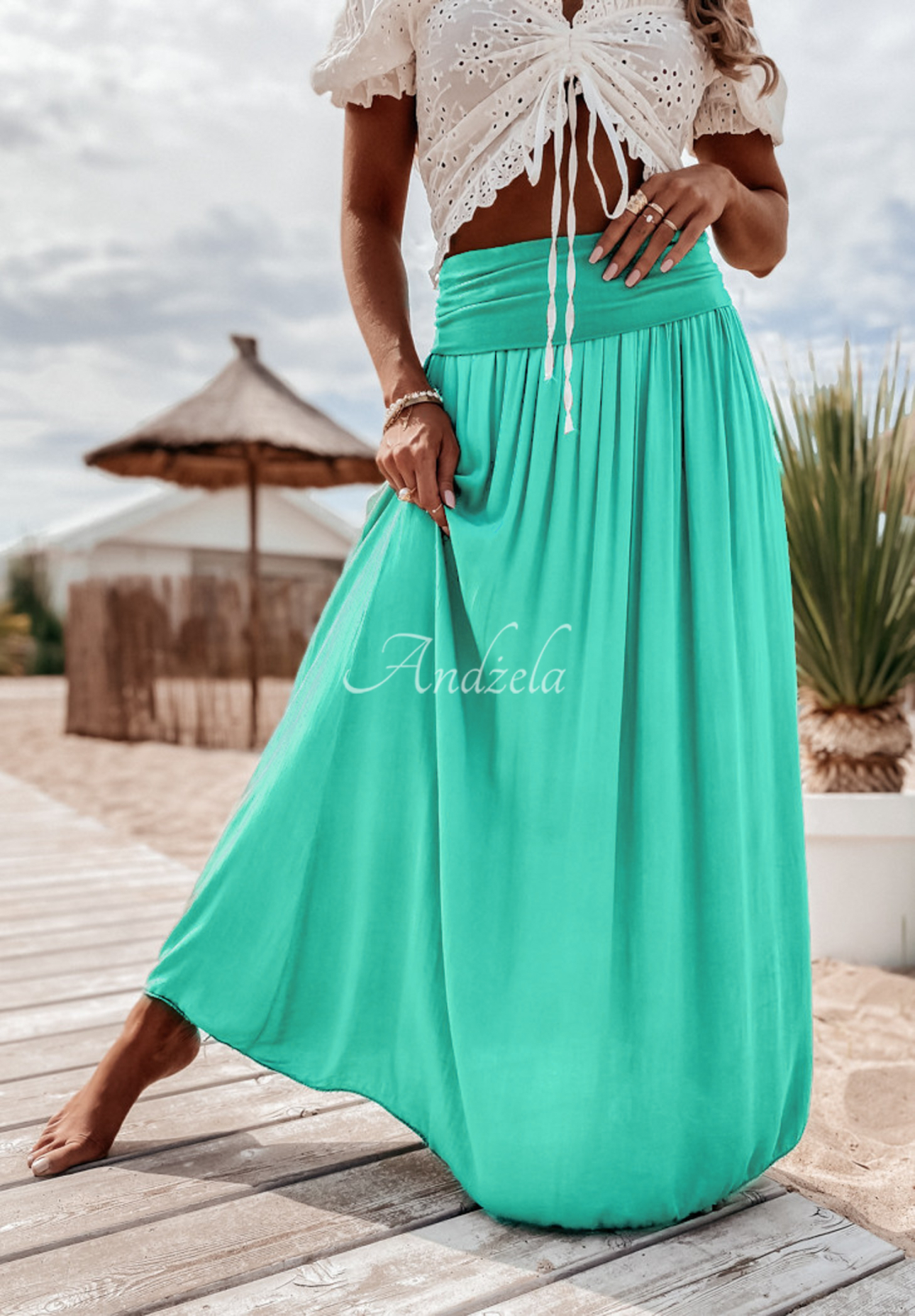 Valley maxi skirt mint