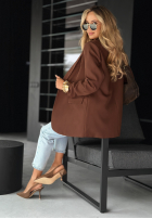 Marynarka oversize Best Version czekoladowa