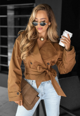 Stay Unstoppable short coat chocolate