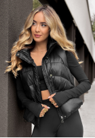 Pikowana kamizelka I Said Something czarna