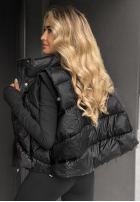 Pikowana kamizelka I Said Something czarna