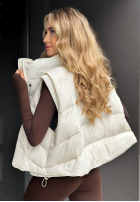 Pikowana kamizelka I Said Something ecru