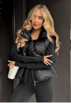 Pikowana kamizelka I Said Something czarna