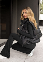 Pikowana kamizelka I Said Something czarna